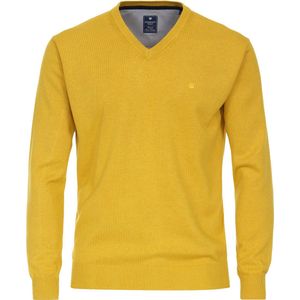 Redmond - Heren Trui - Geel - V-hals - Katoen - Middeldik