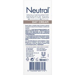 Neutral - Dagcrème - Gevoelige huid - Parfumvrij - 50 ml - 1 stuk