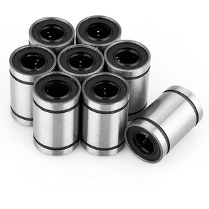 8PCS LM10UU Linear Motion Bearings - Stalen Plain Bearings - Dubbel Sealed Ball Bearing Bushing - Industriële Motion Bearings voor 3D Printer CNC Onderdelen