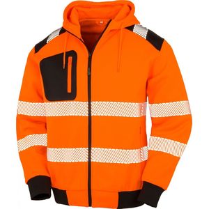 Sweatshirt Unisex L Result Lange mouw Fluorescent Orange 100% Polyester