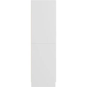 vidaXL - Kledingkast - 82,5x51,5x180 - cm - bewerkt - hout - wit