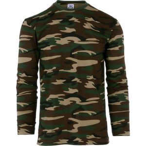 Fostex Garments - T-shirt long sleeve woodland (kleur: Woodland / maat: XL)