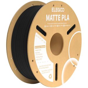 Elegoo - PLA Matte - 3D Print Filament - Zwart - 1,75 mm - 1000 g
