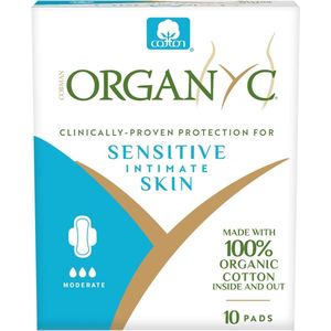 Biologisch Katoenen Maandverband voor Matige Stroom - 10 Stuks