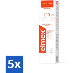 Elmex Tandpasta Anti-Cariës Original 75 ml - Bulkverpakking - 5 stuks