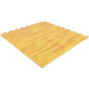 Eva foam speelmat| Per 1,45m² | Lichthout | Dikte 12mm |4 tegels |Puzzelmat