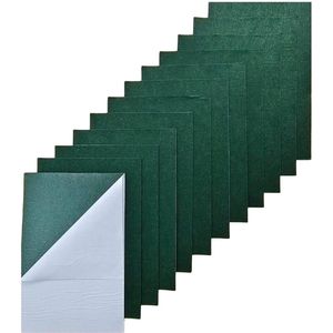 Zelfklevende viltlakens 11 stuks - 20 x 30 cm - Vilten vellen met zelfklevende achterkant - Groen
