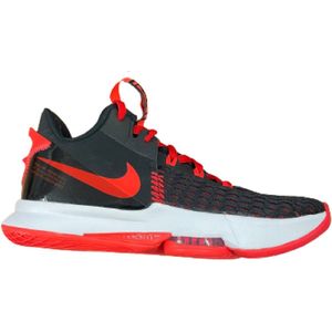 Nike - lebron witness V - Zwart/rood - sneakers -Maat 47.5