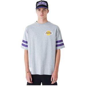New Era Nba Arch Grphc Los Angeles Lakers T-shirt Met Korte Mouwen Grijs L Man