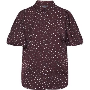 SisterS point Blouse Ella Sh60 18813 801 Bordeaux/dot Dames Maat - XS