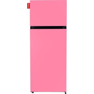 COOLER MEDIUM-ABUB Combi Top Koelkast, F, 164+41l, Bubblegum Pink Satin All Sides