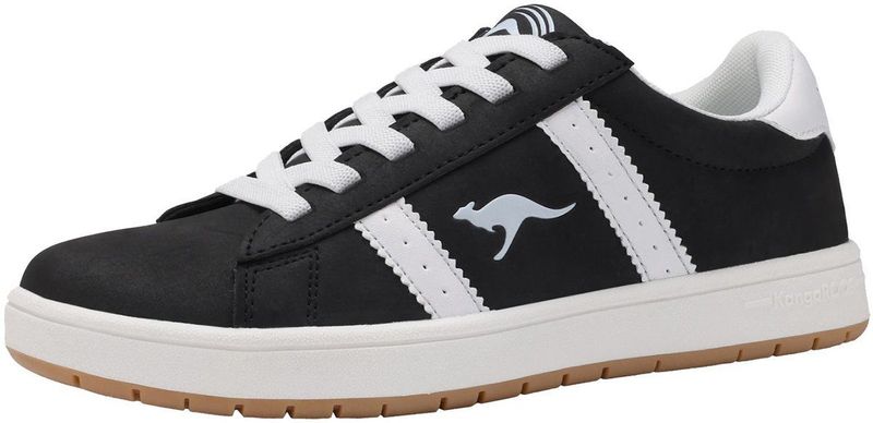 KangaROOS Unisex K-ca Miles Os sneakers voor kinderen, Jet Black White, 28 EU