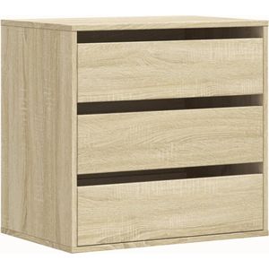 vidaXL - Ladekast - 60x41x58 - cm - bewerkt - hout - sonoma - eikenkleurig