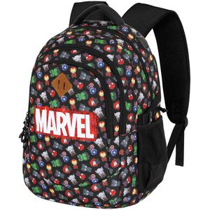 Karactermania - Marvel - De Avengers - Hardlooprugzak PLUS - PLUS Running Backpack - De Avengers Chibi - Zwart
