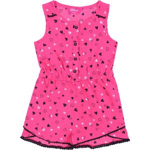 Roze jumpsuit met hartjes
