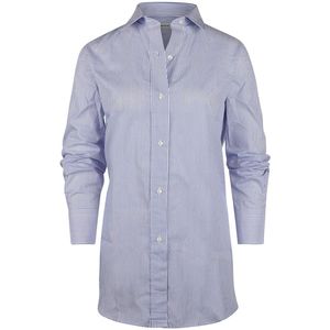 Steppin' Out Blouse Sara Poplin Streep Blauw - Maat S - Heren