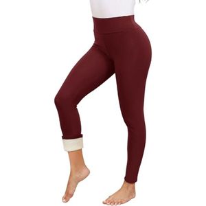 Dames thermische leggings - Fleece gevoerd voor de winter, hoge taille, ondoorzichtig, warm