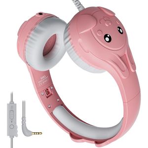 Koptelefoon kinderen met draad - Kinderkoptelefoon - Bedrade hoofdtelefoon - Veilig volume - School - Tablet - Laptop - Reizen - Muziek luisteren