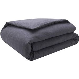 Zacht dekbedovertrek - comfortabel katoen - moderne flanellook