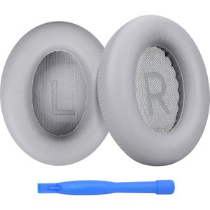 Vervangende Oorkussens voor Bose NC700 / Bose 700 Noise Cancelling Hoofdtelefoon van MMOBIEL - Memory Foam en Protein PU Koptelefoon Oorkussens - Noise Isolation Earpads – Licht Grijs