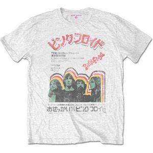 Pink Floyd - Japanese Poster Heren T-shirt - XL - Wit