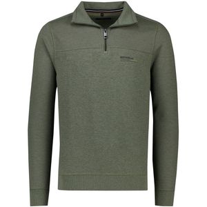 Casa Moda - Pullovers - Groen - Effen - Half Zip