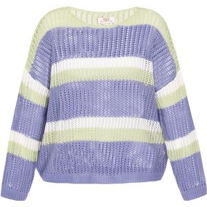 usha - FESTIVAL - Trui - Indigo - Gestreept - Lange Mouw