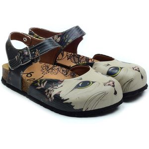 Goby Letterpress Vibe Dames Clogs – Vegan – Handmade – Maat 38