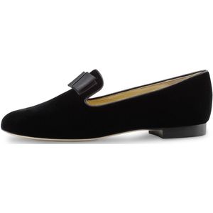 Werner Kern Lee Zwarte Loafers voor Dames – Instappers Fluweel – Nette Schoenen - Damesschoenen Zwart - Werner Kern Ballerinas - Zwart - 42