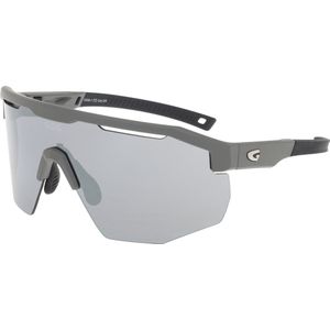 ARGO Matt Grijs Polarized Sportbril met UV400 Bescherming en Flexibel TR90 Frame - Unisex & Universeel - Sportbril - Zonnebril voor Heren en Dames - Fietsaccessoires - Extra Lens (Cat.0)