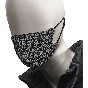 Tucano mondmasker - Nano - 2 stuks - Uitwasbaar - Zwart/grijs