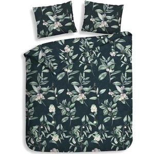 Heckett & Lane Cleo - Dekbedovertrek - Lits-jumeaux - 240x200/220 cm - Bottle Green