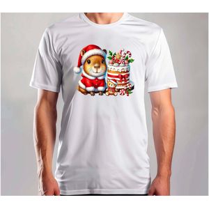 Capy met Koekjes - T Shirt - MerryChristmas - ChristmasVibes - Funny - Sarcasm - VrolijkKerstfeest - Kerstmis - Grappig - Sarcasme - Capybara - Capy