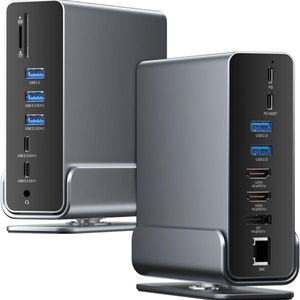 Docking Station Laptop 2x HDMI - Splitter Laptop - USB-C - Universeel