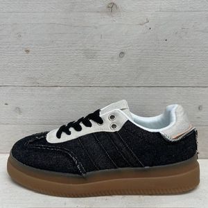 Jeans retro sneakers zwart Zwart / 40