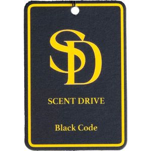 ScentDrive Autoparfum - Black Code - Geurverfrisser - Auto luchtverfrisser - Auto luchtje - geurhanger - geïnspireerd door Armani code - 1 stuk