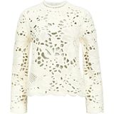 OBJDEYSI - KNIT REG PULLOVER - Crème - Gehaakte Top