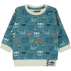 Baby/peuter sweater jongens - Auto's Babykleding
