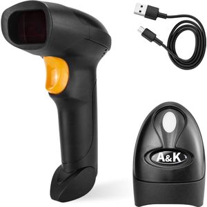 A&K USB Barcode Scanner - Plug & Play - 1D WD Handscanner