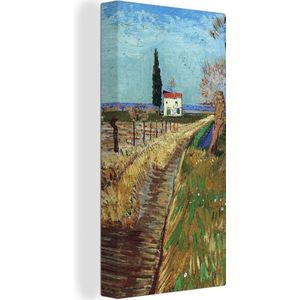 Vincent van Gogh - Pad door een veld met Wilgen - Vincent - Kunst - 80x160 cm - Muurdecoratie