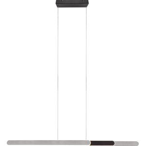 LED Hanglamp - Torna Clio - 48W - Aanpasbare Kleur - Rond - Zilver - Geborsteld Aluminium