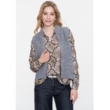 Geisha - Gilet - Sand - Wol - Met Rits