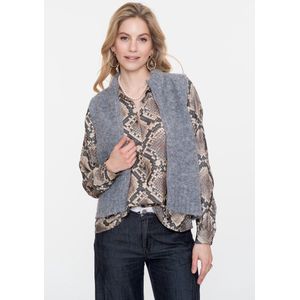 Geisha - Gilet - Sand - Wol - Met Rits