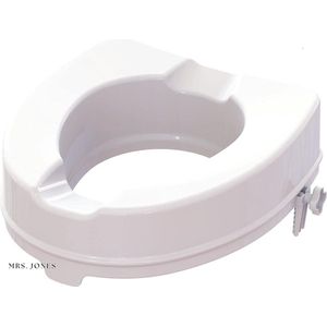 Mrs. Jones Toiletverhoging Ibiza anatomische vorm comfortabel eenvoudig onderhoud veiligheid verbetering 10 cm hoogte Toiletverhoger