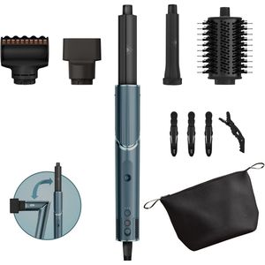Shark - FlexStyle - Föhn en Multistyler - Blauw - 5-in-1 Set met Accessoires