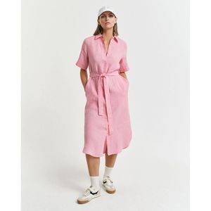 Gant - 4503390 - Korte Mouw Jurk - Roze - Midi