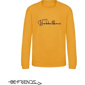 Be Friends Sweater - Kleine babbelkous - Kinderen - Mosterd geel - Maat 1-2 jaar