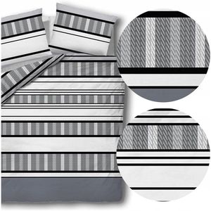 Flanel Dekbedovertrek Warm Winter 220x200 3 Stuks Leta Katoen