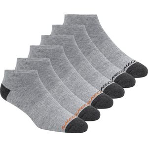 Skechers Full Terry No Show Heren Sokken - Grijs - One Size