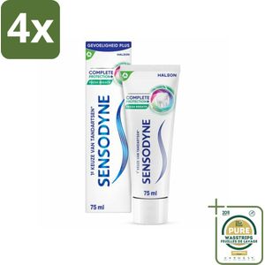 Sensodyne - Tandpasta - Complete Protection + Fresh Breath - Frisse Adem - 75 ml - Voordeelverpakking - 4 stuks - Sensodyne - Mondverzorging